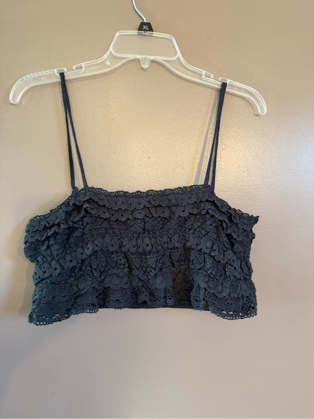 American Eagle Cropped Lace Tank Top